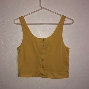 H&M Button Down Crop Top
